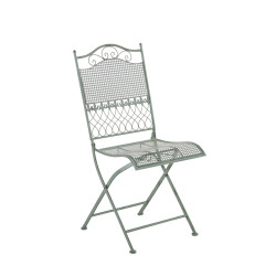 Ensemble de 2 chaises de jardin Kiran vert antique