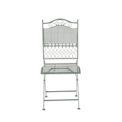 Ensemble de 2 chaises de jardin Kiran vert antique