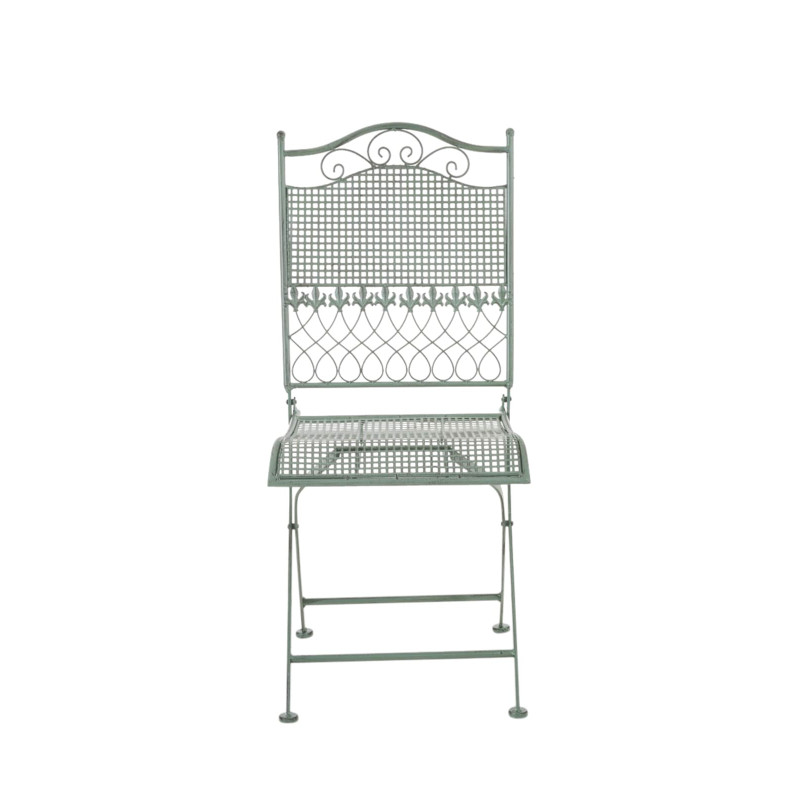 Ensemble de 2 chaises de jardin Kiran vert antique