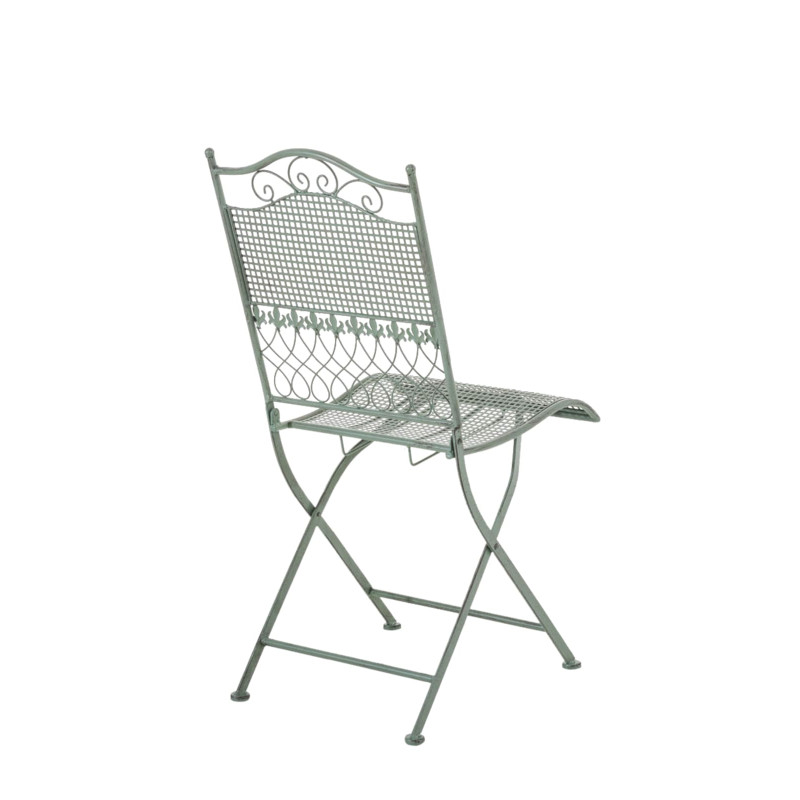Ensemble de 2 chaises de jardin Kiran vert antique