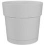 Pot a fleurs et plantes rond CAPRI LARGE - Plastique - Réservoir d'eau - diametre 30 cm - Blanc - ARTEVASI