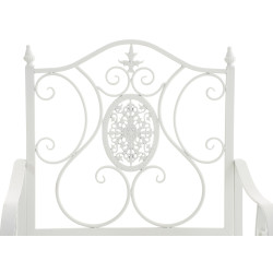 Ensemble de 2 chaises de jardin du Pendjab blanc