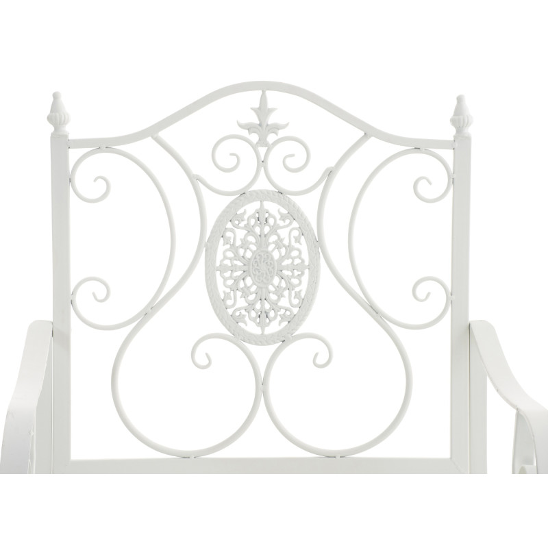 Ensemble de 2 chaises de jardin du Pendjab blanc