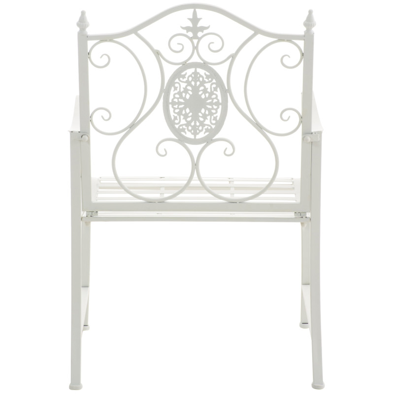 Ensemble de 2 chaises de jardin du Pendjab blanc