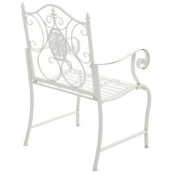 Ensemble de 2 chaises de jardin du Pendjab blanc