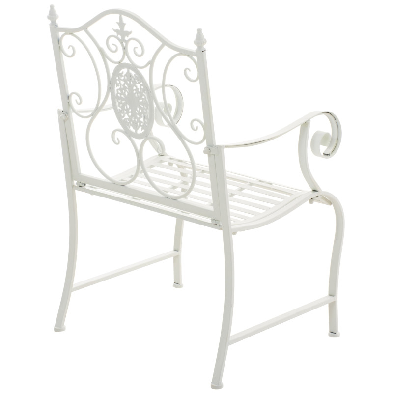 Ensemble de 2 chaises de jardin du Pendjab blanc