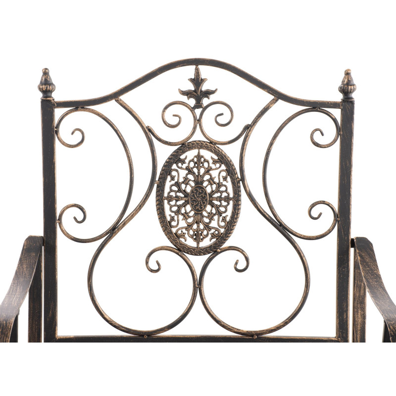 Ensemble de 2 chaises de jardin du Pendjab bronze