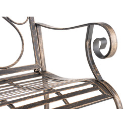 Ensemble de 2 chaises de jardin du Pendjab bronze