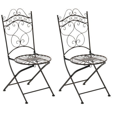 Ensemble de 2 chaises Indra bronze