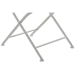 Juego de 2 sillas para jardín Indra plegables Blanco antiguo