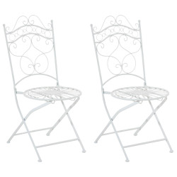 Ensemble de 2 chaises Indra blanc