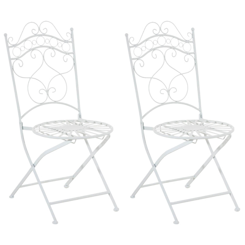 Ensemble de 2 chaises Indra blanc