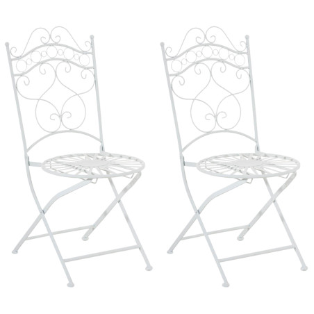 Ensemble de 2 chaises Indra blanc