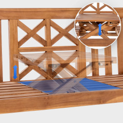 Banc en teck Luka 150 cm teck