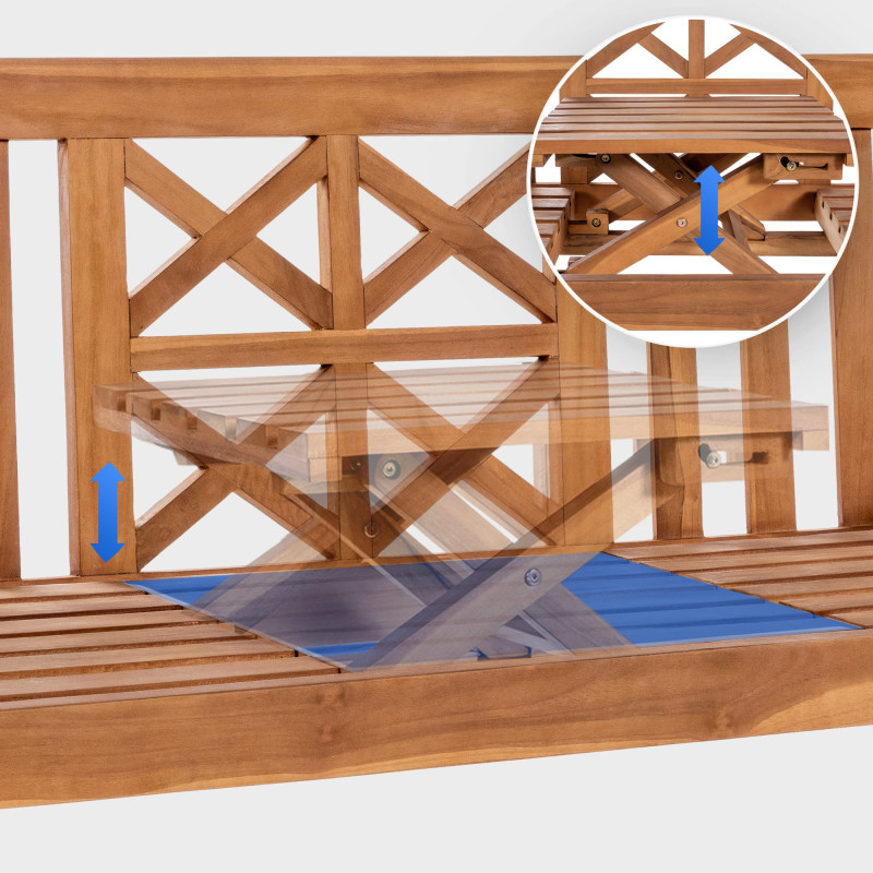 Banco de teca Luka Teca,150 cm