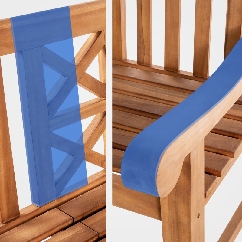 Banc en teck Luka 150 cm teck