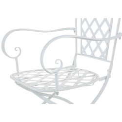 Set de 2 Sillas de jardín Adara Blanco