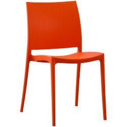 Silla de jardín Meton Naranja