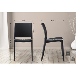 Chaise Meton noir