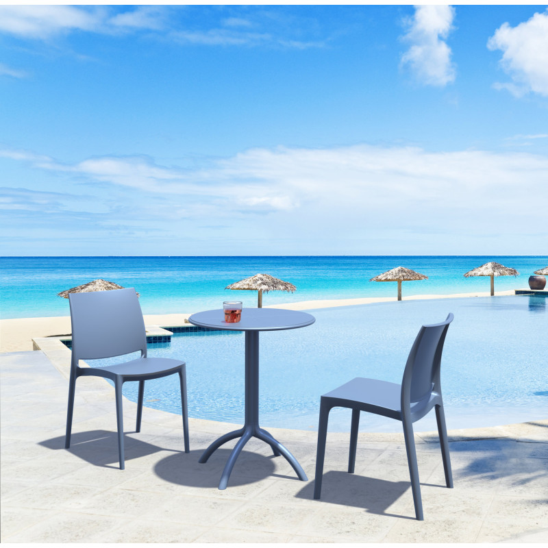 Silla Apilable Maya oliva