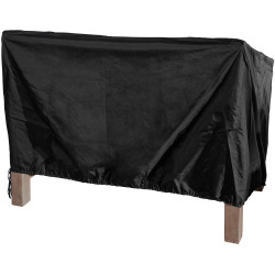 Housse pour banc de jardin de 120 cm, noire