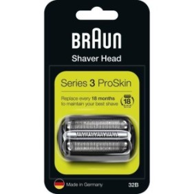 Braun Series 3 ProSkin Piece De Rechange Pour Rasoir …lectrique Noire, Compatible avec les rasoirs Series 3, 32B