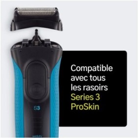 Braun Series 3 ProSkin Piece De Rechange Pour Rasoir …lectrique Noire, Compatible avec les rasoirs Series 3, 32B