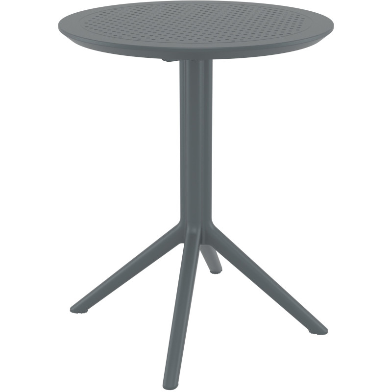 Table pliante ronde Sky gris foncé