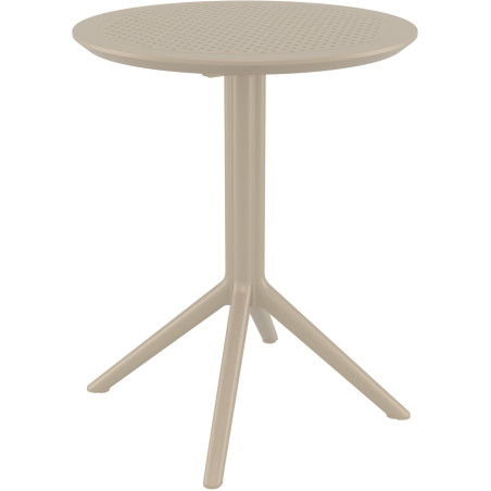 Mesa plegable Sky Gris topo,Redonda