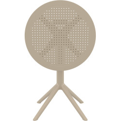 Mesa plegable Sky Gris topo,Redonda