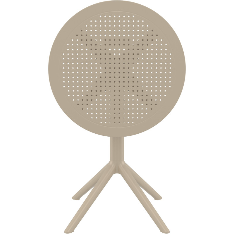 Table pliante ronde Sky taupe