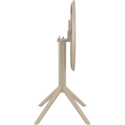 Mesa plegable Sky Gris topo,Redonda