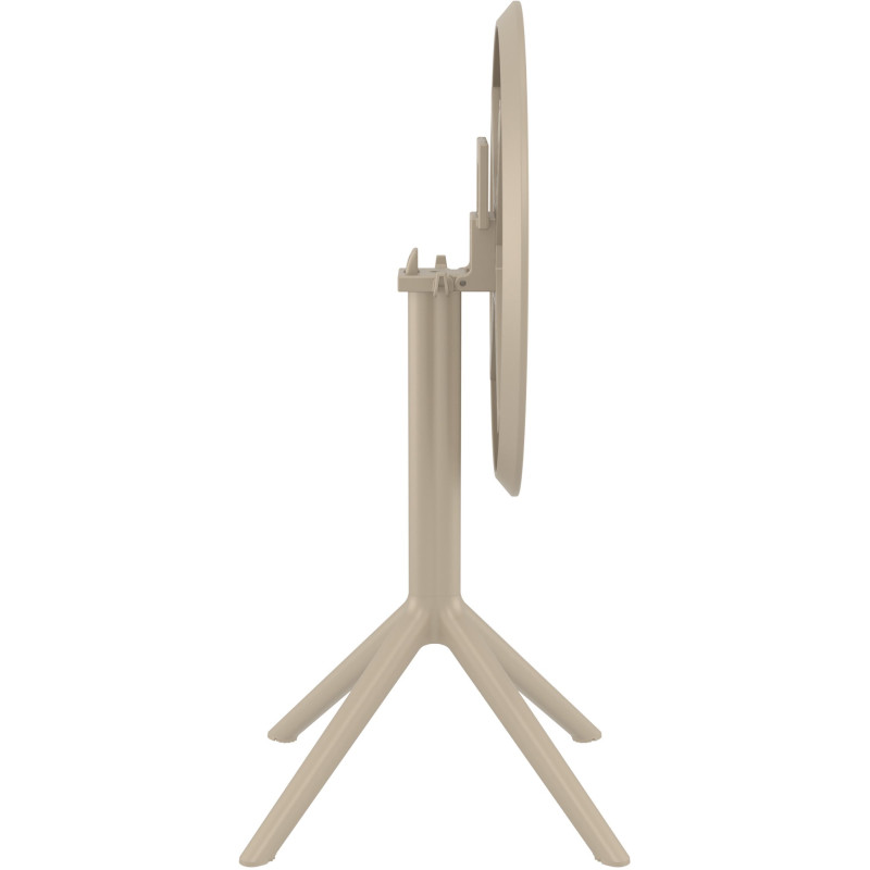 Table pliante ronde Sky taupe