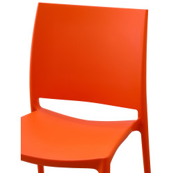 Ensemble de 2 chaises Meton orange