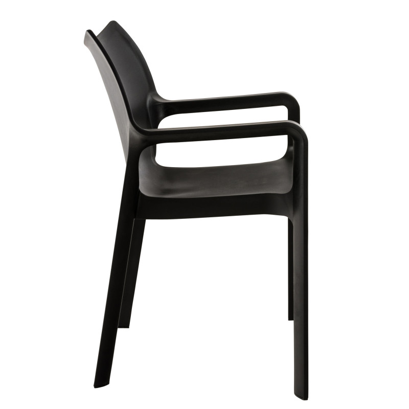 Ensemble de 4 chaises Diva noir