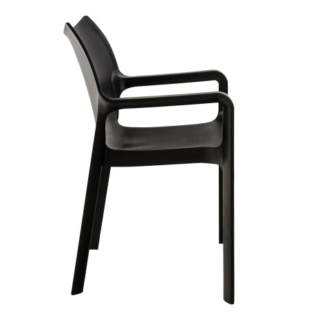 Ensemble de 4 chaises Diva noir