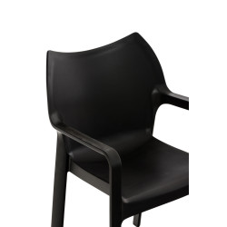 Ensemble de 4 chaises Diva noir