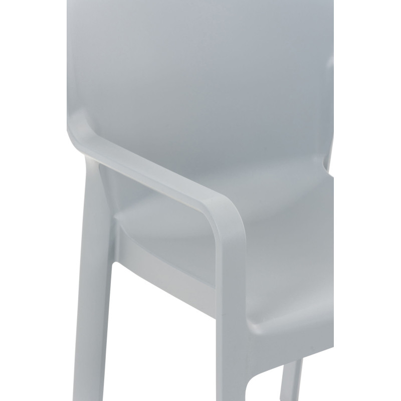 Ensemble de 4 chaises Diva, gris clair