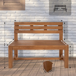 Banc en teck Augusta 120 cm teck