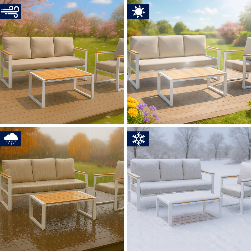 Groupe de Chaises Rodiesa blanc