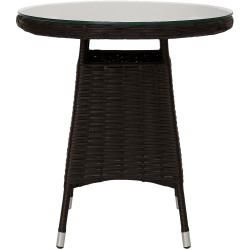 Groupe de Chaises Fireda brun foncé