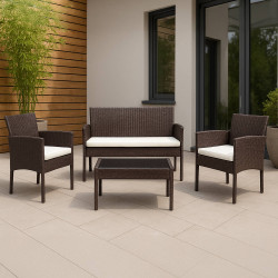 Groupe de Chaises Ramunda brun