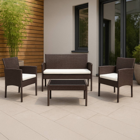 Groupe de Chaises Ramunda brun