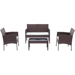 Groupe de Chaises Ramunda brun