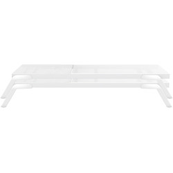 Ensemble de 2 chaises longues Tropic blanc