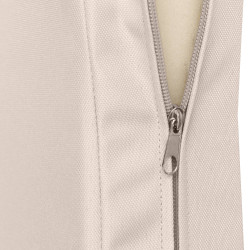 Banc à bascule Joyce avec coussin d'assise 120 cm + teck crème