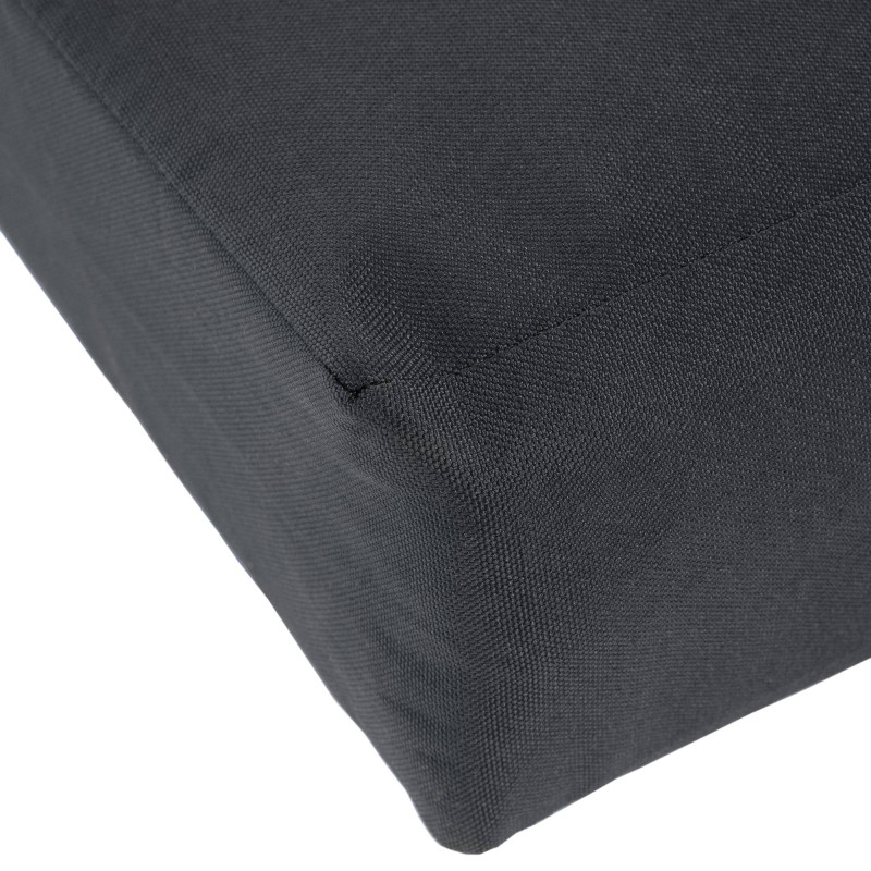 Banc suspendu Joyce avec coussin d'assise 180 cm + teck gris foncé