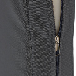 Banc à bascule Joyce avec coussin d'assise 180 cm + teck gris foncé