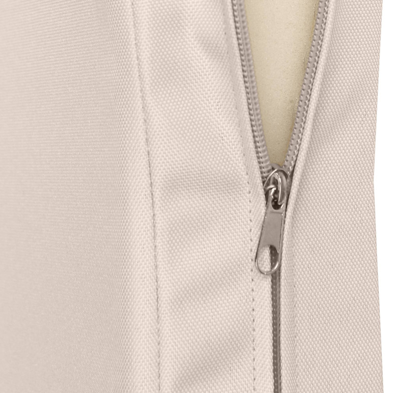 Banc à bascule Joyce avec coussin d'assise 200 cm + teck crème