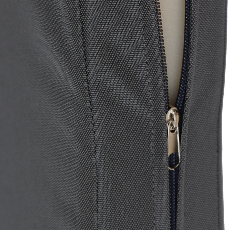 Banc à bascule Joyce avec coussin d'assise 220 cm + teck gris foncé